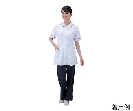 アプロンアパレル レディースジャケット ホワイト×ネイビー 3L 504-88AP 1枚（ご注文単位1枚）【直送品】