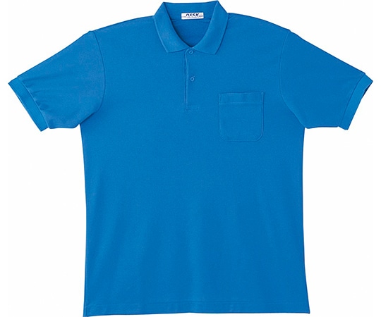 WHISEL（自重堂） 半袖ポロシャツ ブルー M 17 1枚（ご注文単位1枚）【直送品】