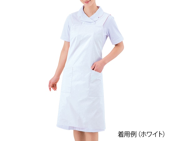 住商モンブラン エプロン （男女兼用/ポケット内ペン差し付き） ホワイト/L 75-511 1枚（ご注文単位1枚）【直送品】