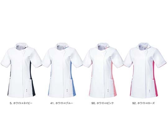 ルコックスポルティフ レディースジャケット 92 ホワイト×ローズ 5L UQW1043 1枚（ご注文単位1枚）【直送品】