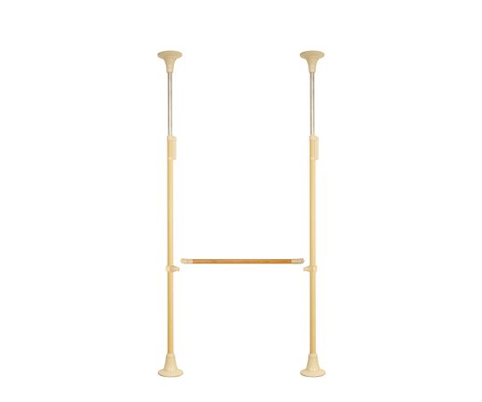 DIPPERホクメイ ベスポジBPZ 丸ベース レギュラーH型 木手すり 取り外し900 セット BPZ-H2300-11 1個（ご注文単位1個）【直送品】