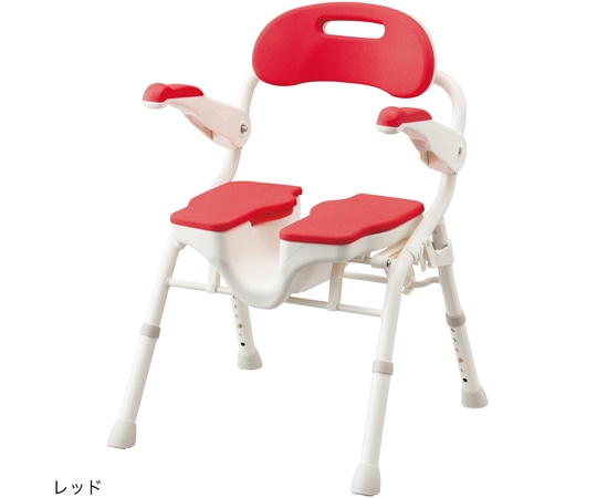 アロン化成 折りたたみシャワーベンチ HPフィットレッド 536-070 1台（ご注文単位1台）【直送品】
