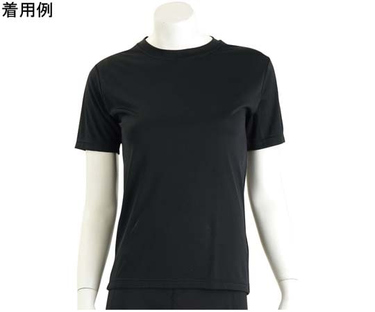 ワンポイント ベーシックTシャツ レディース 半袖 ブラック M 96921-black-M 1個（ご注文単位1個）【直送品】