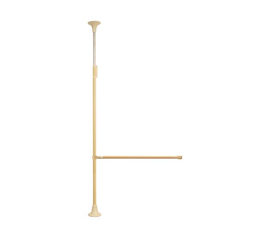 DIPPERホクメイ ベスポジBPZ 丸ベース ロング ト型 伸縮手すり 固定1200-1500 セット BPZ-K5500-32 1個（ご注文単位1個）【直送品】