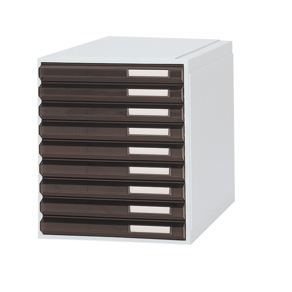 サカセ カセッター B4タイプ（引出9段）アンバー HB4-005 1個（ご注文単位1個）【直送品】