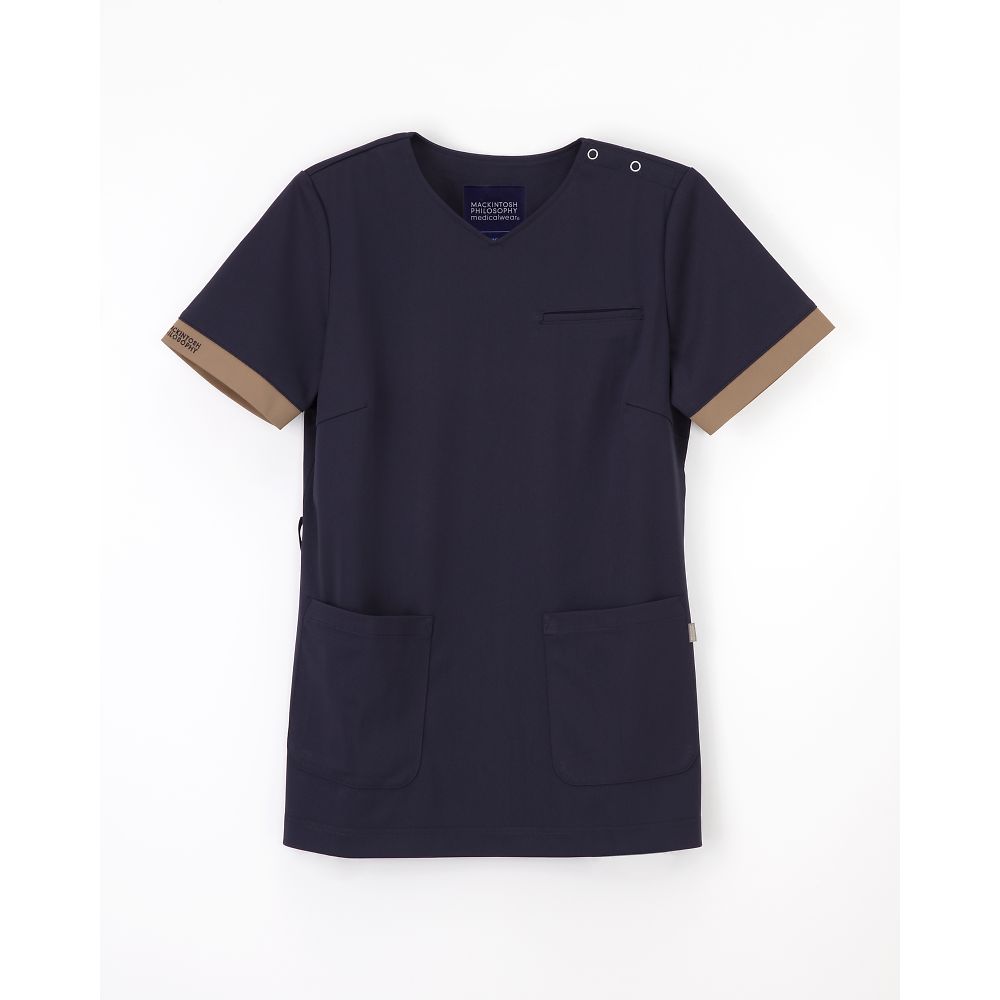 ナガイレーベン MPレディーススクラブ ネイビー L MPA-3907 1枚（ご注文単位1枚）【直送品】