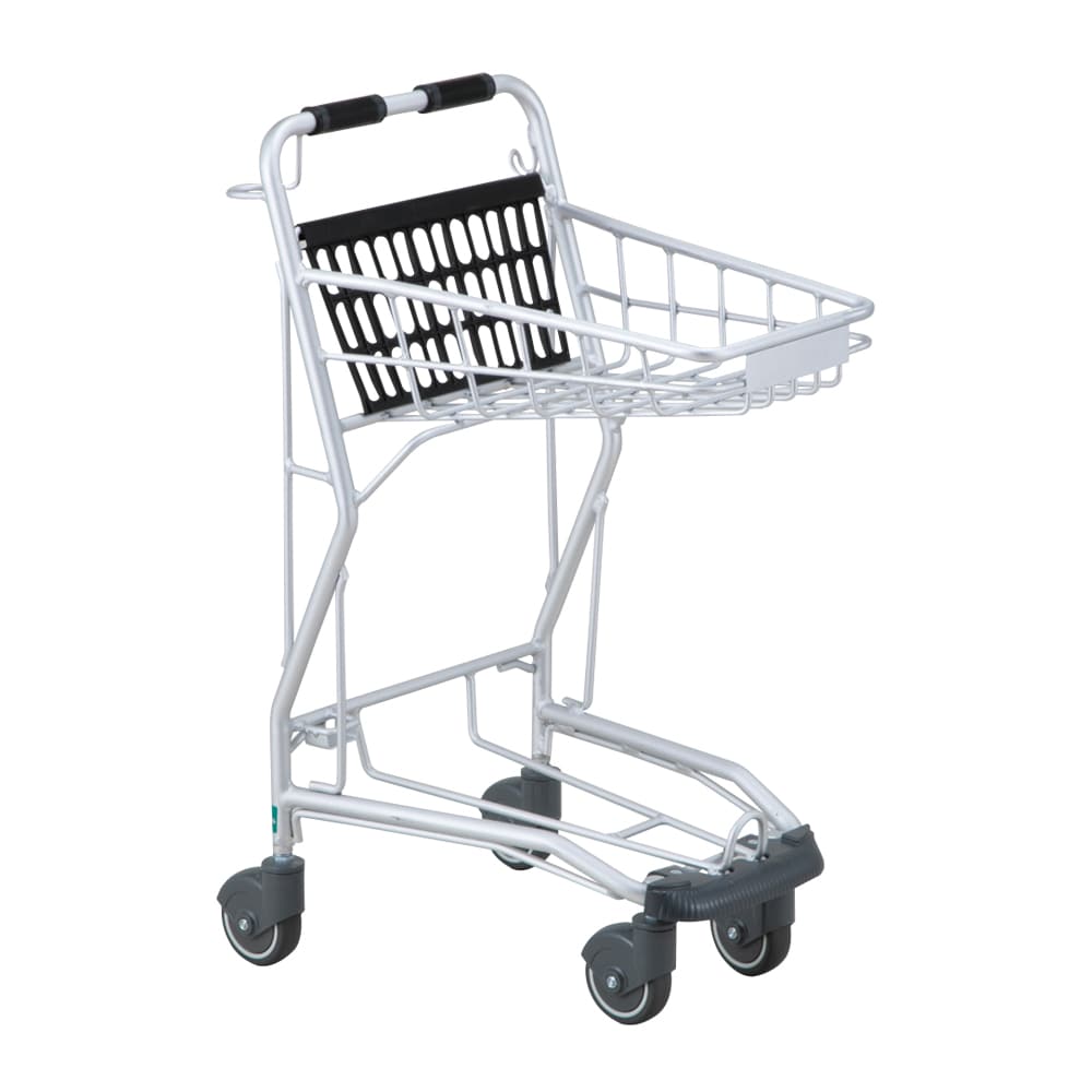 ナビス（アズワン） バスケットカート（アルミ製） ストッパー無 YMA2 1個（ご注文単位1個）【直送品】