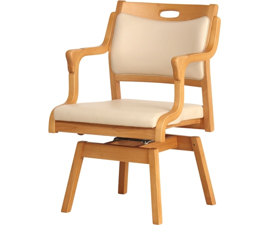 貞苅椅子製作所 回転チェア 半ひじ・グリップ付 Care-111-RAC LB AL-IV Care-111-RAC AL-IV 1脚(ご注文単位1脚)【直送品】