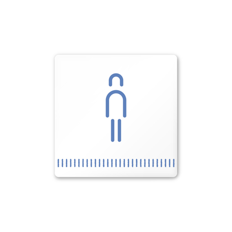 フジタ 室名札 白マットアクリル150角 病院向け Towelデザイン 男子トイレ2 AC-1515 HA-NT2-0104 1枚(ご注文単位1枚)【直送品】