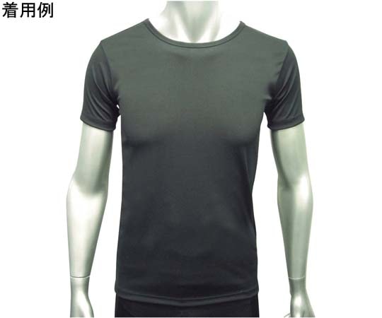 ワンポイント ベーシックTシャツ メンズ 半袖 ブラック L 9302-black-L 1個（ご注文単位1個）【直送品】