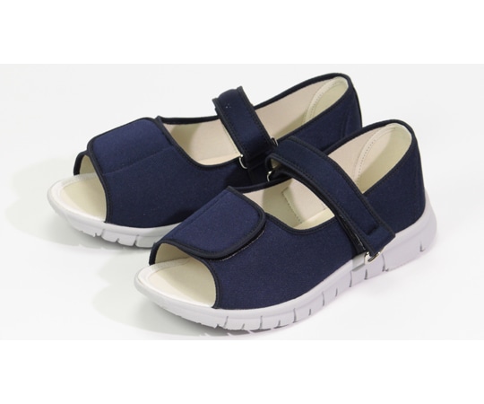 マリアンヌ製靴 抗ウイルスαシリーズ ネイビー M(23.0~23.5cm) WG503α 1足(ご注文単位1足)【直送品】