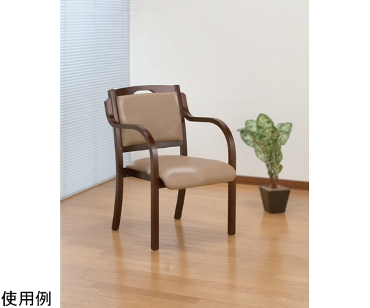 ファミリー・ライフ 立ち座りサポートダイニングチェア 1脚 ベージュ 0409010 1箱（ご注文単位1箱）【直送品】