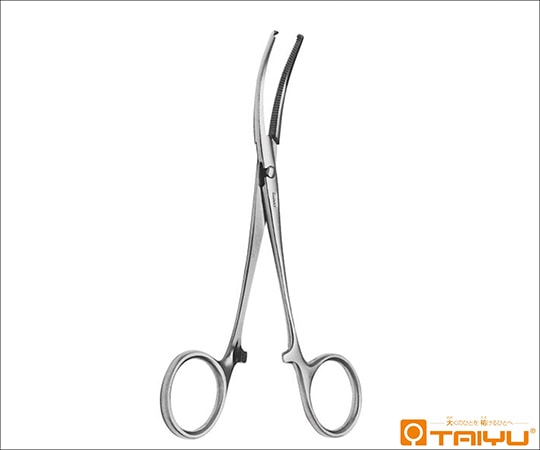 TAIYU(大祐医科工業) 外科止血鉗子 反 有鈎 ハズシ 全長14.5cm TY-420B 1本(ご注文単位1本)【直送品】