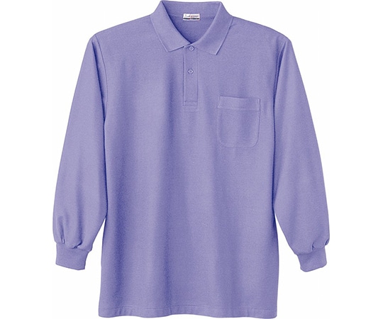 WHISEL（自重堂） 長袖ポロシャツ パープル EL 24434 1枚（ご注文単位1枚）【直送品】