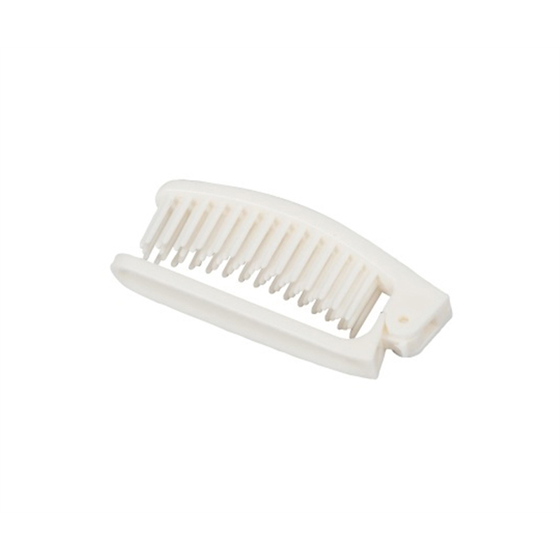 三和 折りたたみポケットブラシ ホワイト(OP袋入) 250個入 SF-15W 1箱(ご注文単位1箱)【直送品】