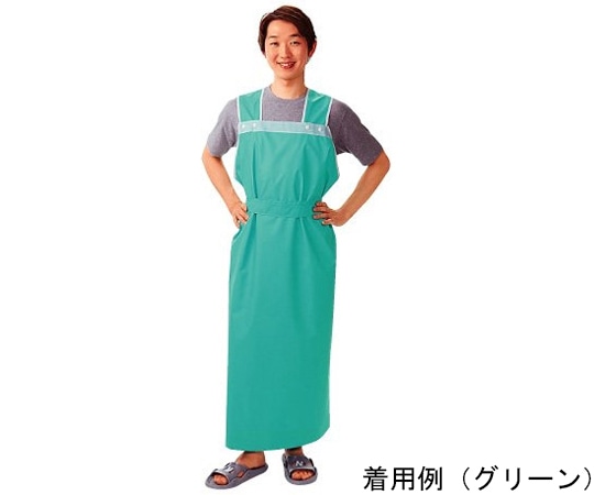 ピジョン 軽やか介助用エプロン ロングタイプ 男性用 グリーン 1005904 1枚(ご注文単位1枚)【直送品】
