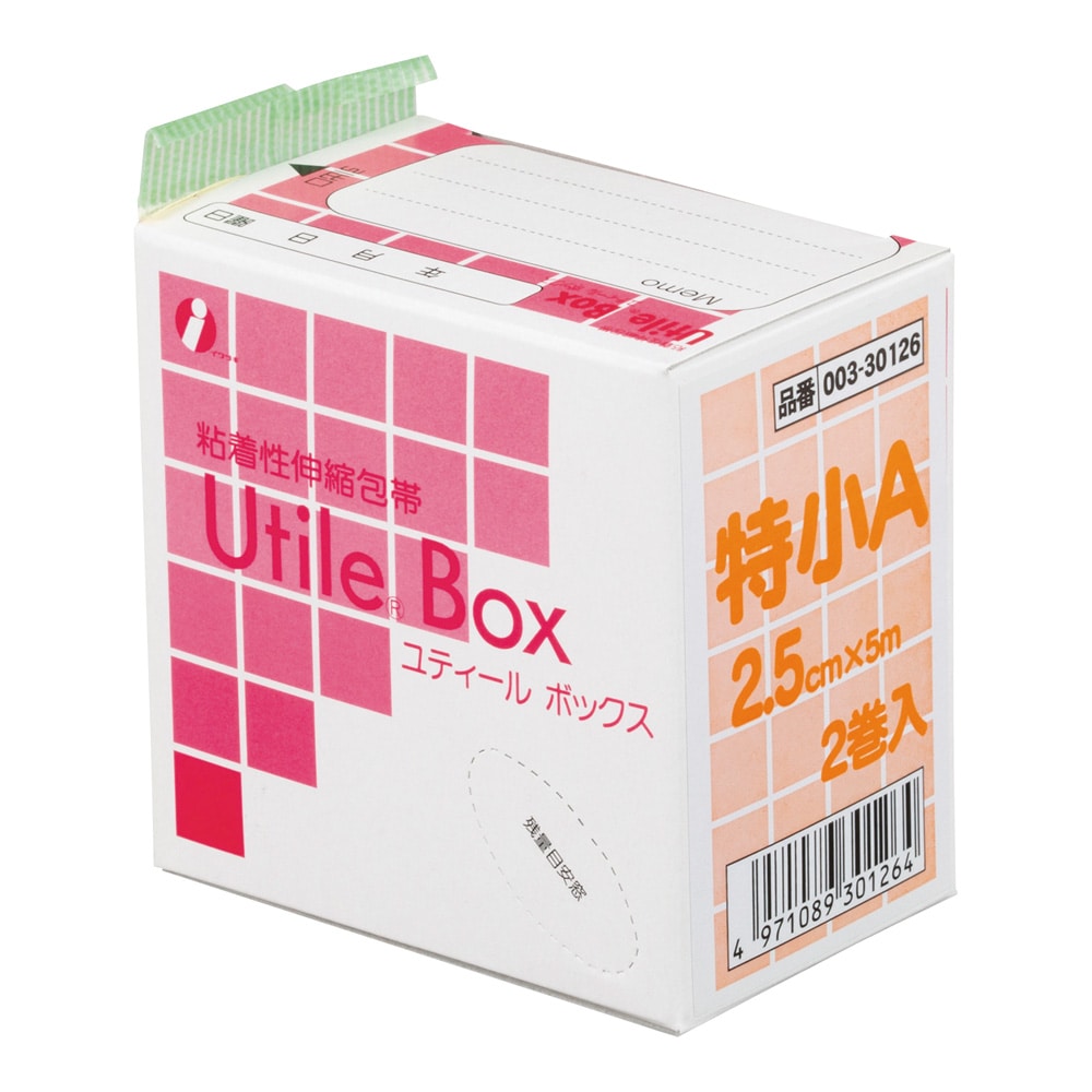 イワツキ 粘着性伸縮包帯(ユティールR ボックス)特小 2巻×6小箱入 003-30126 1箱(ご注文単位1箱)【直送品】