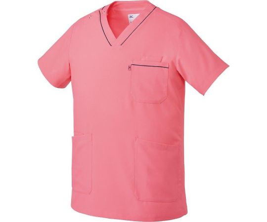 ミズノ スクラブ【男女兼用】 ピンク M MZ0215-C2 1枚（ご注文単位1枚）【直送品】