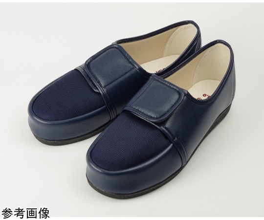 マリアンヌ製靴 足元応援W603 片足（左）紺 21.0cm  1個（ご注文単位1個）【直送品】