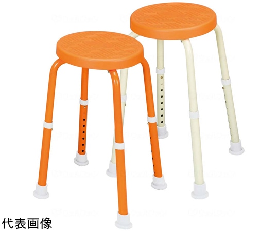 サテライト 福浴 回転シャワーチェア プチ・トール クリームイエロー脚 FKB-06-30 1個（ご注文単位1個）【直送品】