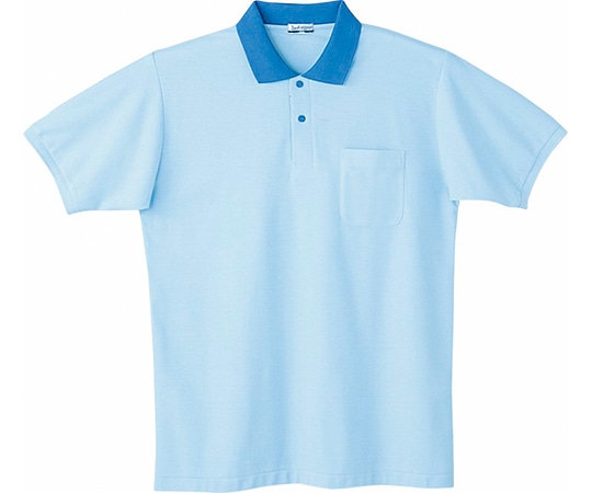 WHISEL（自重堂） 半袖ポロシャツ サックス L 24444 1枚（ご注文単位1枚）【直送品】