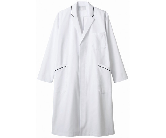 住商モンブラン ドクターコート メンズ 長袖 白/ネイビー LL 71-699 LL 1枚（ご注文単位1枚）【直送品】