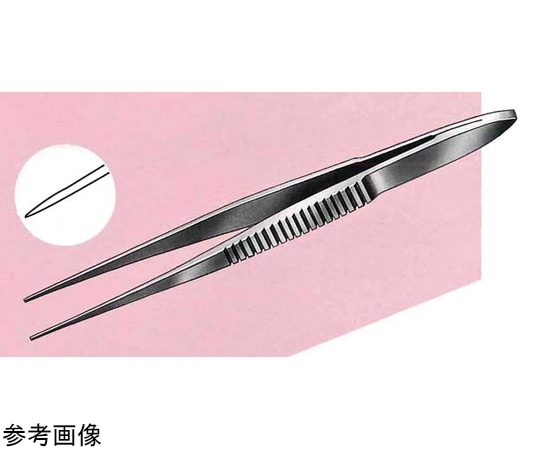 NAPOX 極先細無鈎ピンセット 直型 125mm MA-48-2 1個（ご注文単位1個）【直送品】