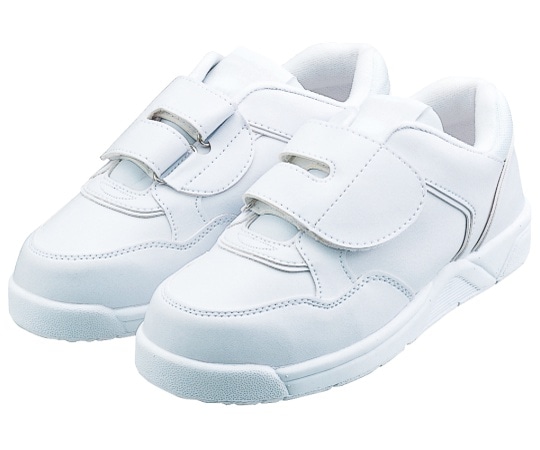 KAZEN スニーカー 白 22.5cm MX133 22.5cm 1足（ご注文単位1足）【直送品】