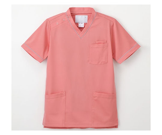 ナガイレーベン 男女兼用上衣 コーラルピンク S RF5032 1枚（ご注文単位1枚）【直送品】