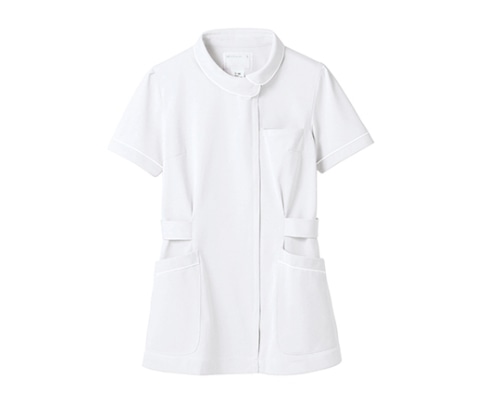 住商モンブラン ナースジャケット 半袖 白 73-1482 LL 1枚（ご注文単位1枚）【直送品】