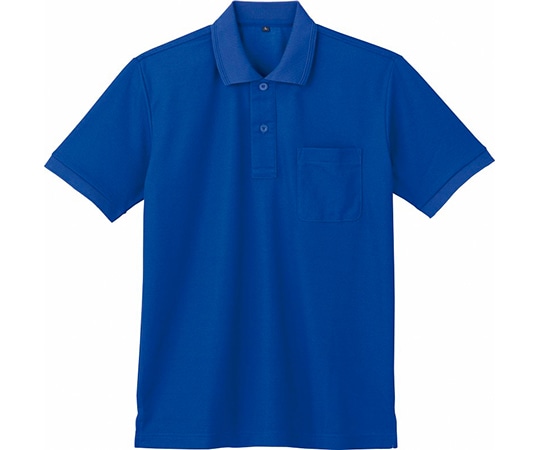 WHISEL（自重堂） 半袖ポロシャツ ロイヤル ブルー 4L 85874 1枚（ご注文単位1枚）【直送品】
