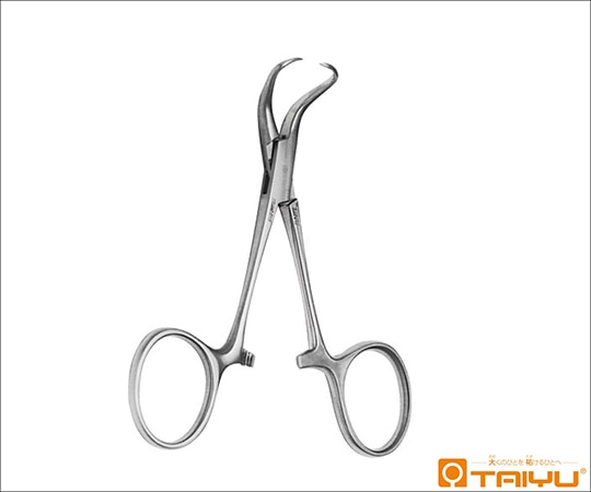 TAIYU（大祐医科工業） バックハウス型タオル鉗子 先鋭 BOX 全長13cm TY-466L 1本（ご注文単位1本）【直送品】