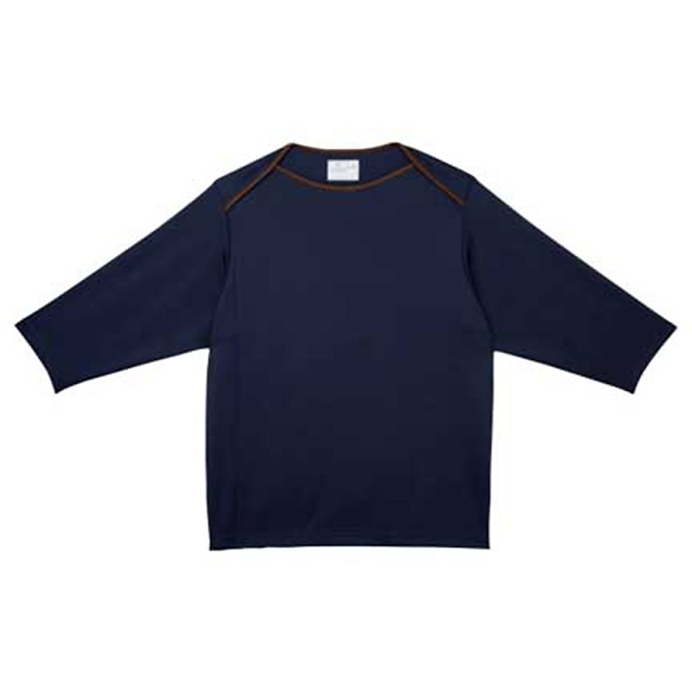 KIRAKU（トンボ） 前開き検診用シャツ ネイビー M（身丈68cm） CR845-88 M 1枚（ご注文単位1枚）【直送品】