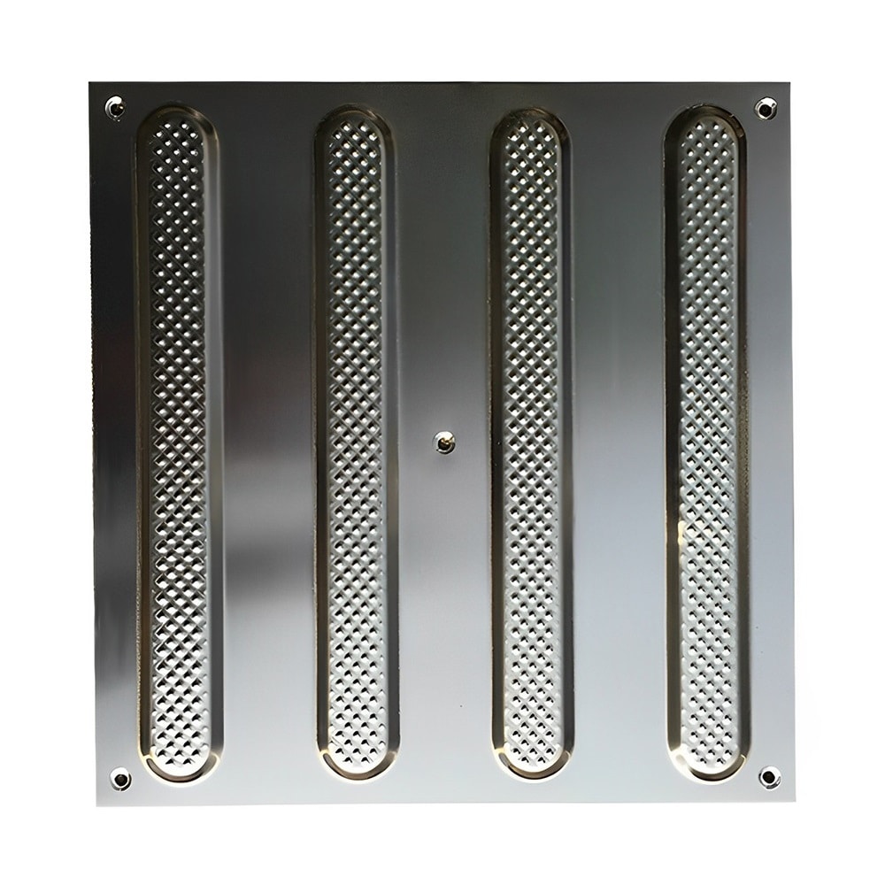 セーフラン安全用品 ステンレス点字タイル 線状突起 設置用ねじセット付属 J2540-ST 1枚（ご注文単位1枚）【直送品】