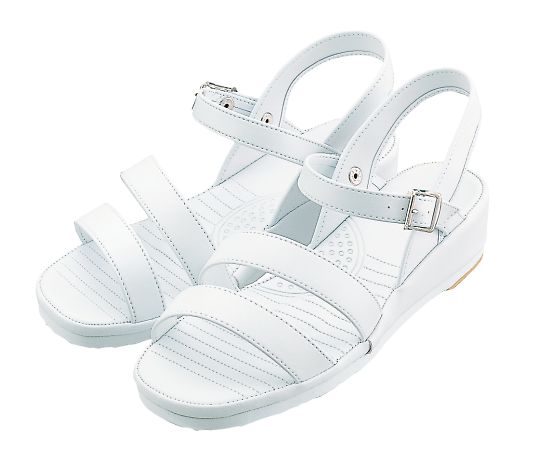 KAZEN ナースサンダル 白 23.0cm 191-39 23.0cm 1足（ご注文単位1足）【直送品】