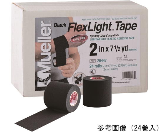 MUELLER フレックスライトテープ 50mm スモールパック ブラック 1箱（6巻入） 52647 1箱（ご注文単位1箱）【直送品】