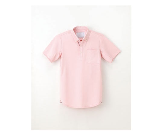 ナガイレーベン ニットシャツ ピンク L RK5282 1枚（ご注文単位1枚）【直送品】