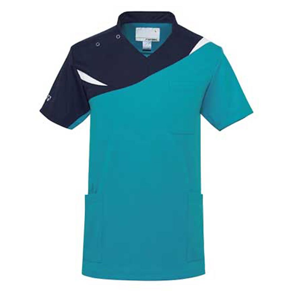 YONEX（トンボ） スクラブ ピーコックグリーン BLL（身丈76cm） CY801-46 BLL 1枚（ご注文単位1枚）【直送品】