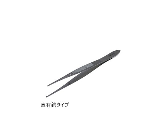 日本フリッツメディコ デリケート ピンセット 10cm 直 有鈎 A049-0739 1本（ご注文単位1本）【直送品】