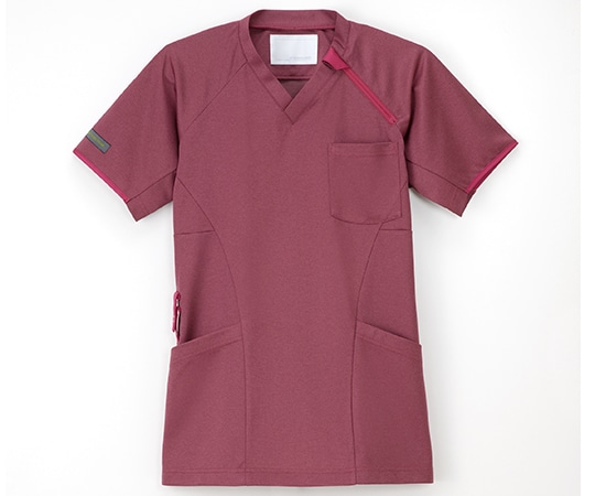 ナガイレーベン ニットシャツ バーガンディ S JM-3107 1枚(ご注文単位1枚)【直送品】