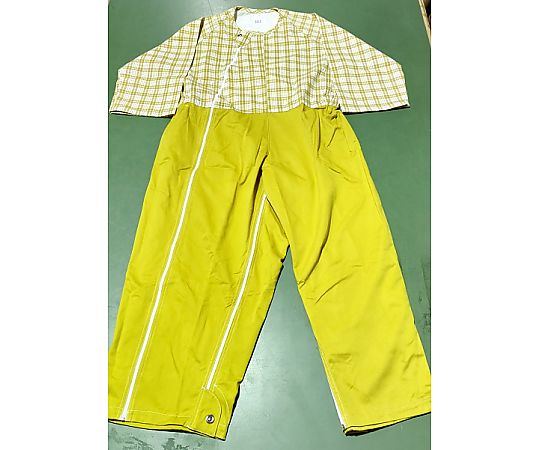 アズワン 介護つなぎ イエロー 3Lサイズ 10枚入  1箱（ご注文単位1箱）【直送品】