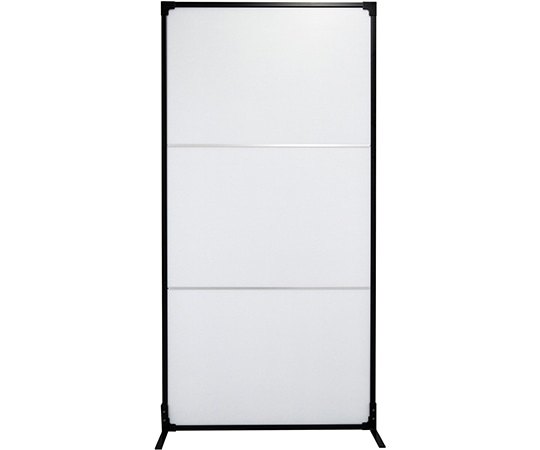 岐阜プラスチック工業 抗菌ウォール 軽量タイプ キャスター仕様 フルパネル ブラック FS5-1020F 1個(ご注文単位1個)【直送品】