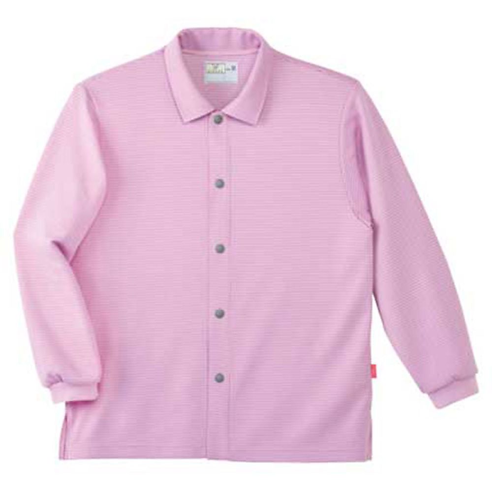 KIRAKU(トンボ) 前開きシャツ モーベット LL(身丈72cm) CR816-82 LL 1枚(ご注文単位1枚)【直送品】