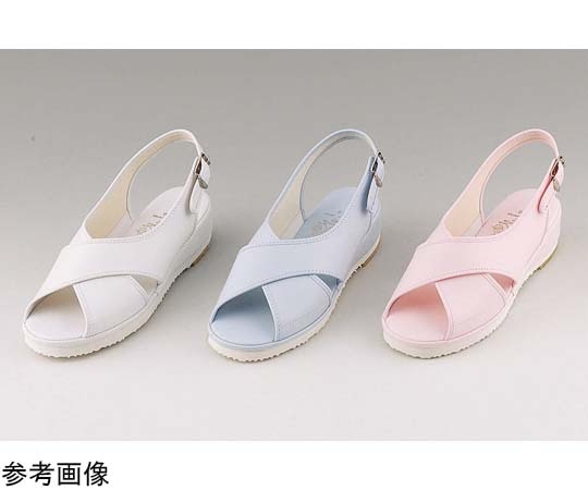 マリアンヌ製靴 ナースシューズ ピンク 25.5cm No.9 1足(ご注文単位1足)【直送品】