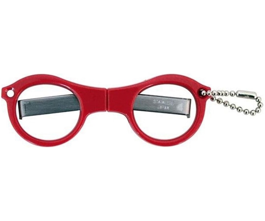 イトー メガネハサミ レッド #018773 1個（ご注文単位1個）【直送品】