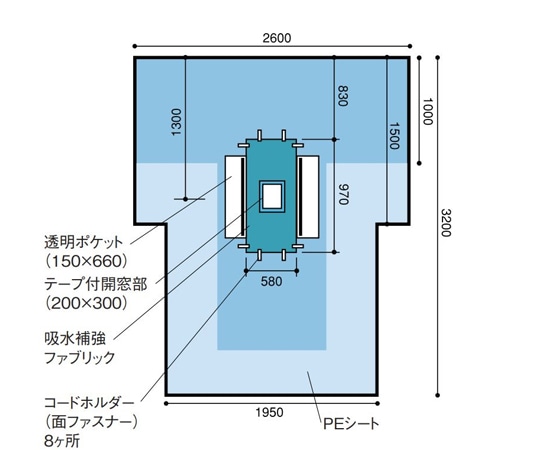 日昭産業 ポケット付ラパコレ用TシートⅡ 1セット（15枚入） 22023 1セット（ご注文単位1セット）【直送品】