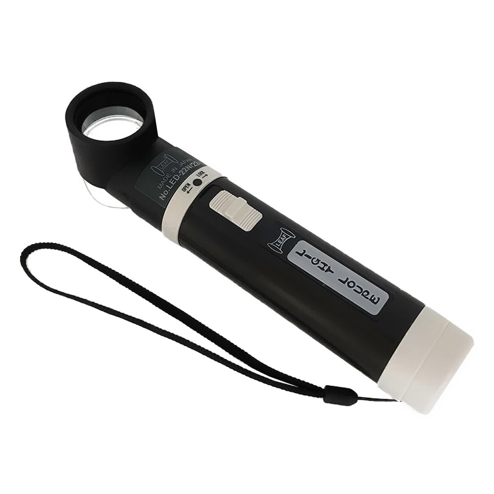 京葉光器 柄付型 LEDライトルーペ 22× LED-22N 1個（ご注文単位1個）【直送品】