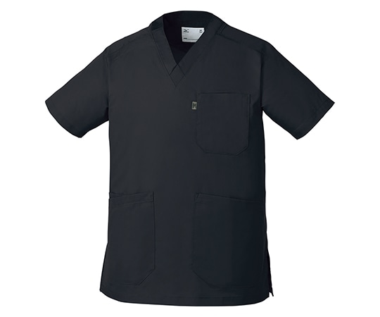 ミズノ（チトセ） 男女兼用スクラブ ブラック 5L MZ0120-C-10-5L 1枚（ご注文単位1枚）【直送品】