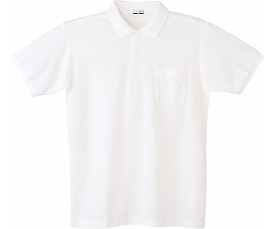 WHISEL（自重堂） 半袖ポロシャツ ホワイト L 17 1枚（ご注文単位1枚）【直送品】