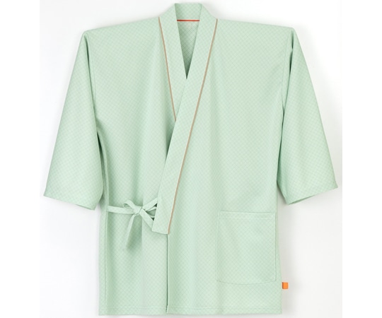 ナガイレーベン 患者衣じんべい型 グリーン EL MG-1521 1枚（ご注文単位1枚）【直送品】